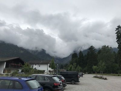 Zugspitze in Wolken